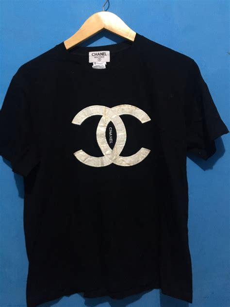 chanel embroidered t shirt|Chanel tee shirts vintage.